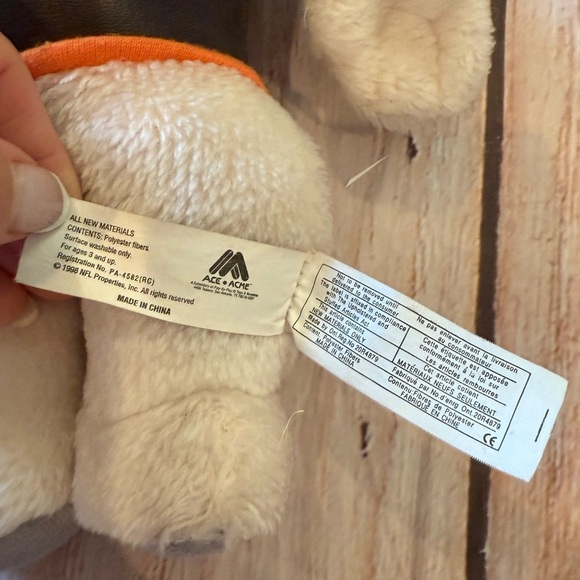 Vintage 1998 Cleveland Browns Dawg Pound Mascot Plush 12" Stuffed Animal NFL - Picture 10 of 10